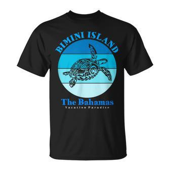 Sea Turtle Bimini Island Bahamas Ocean Unisex T-Shirt - Seseable
