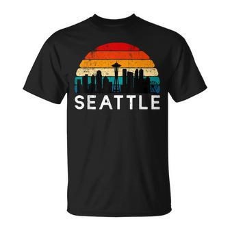 Seattle Pride Love Seattle Retro Seattle City Of Seattle T-Shirt | Mazezy