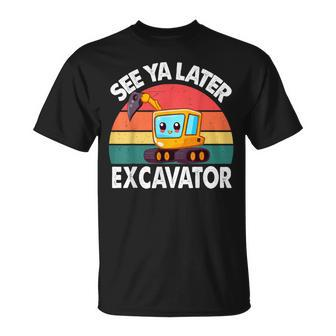 See Ya Later Excavator- Toddler Baby Little Excavator T-Shirt - Seseable