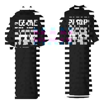 Self Made Man Transman Lgbt Trans Pride Flag Gift T Unisex T-Shirt | Mazezy