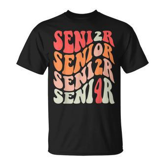 Senior 2024 Class Of 2024 Seniors Graduation 24 Groovy Unisex T-Shirt | Mazezy