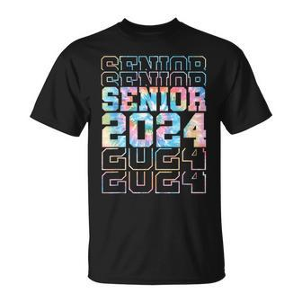 Senior 2024 Class Of 24 High School College Graduation Unisex T-Shirt - Monsterry