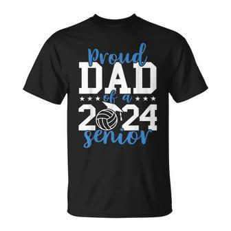 Senior Dad 2024 Volleyball Senior 2024 Class Of 2024 T-Shirt - Seseable