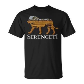 Serengeti African Lion Elephants In Africa Cool Tourist T-Shirt | Mazezy