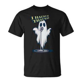 Singing Ghost Singer And Halloween Fan Unisex T-Shirt | Mazezy