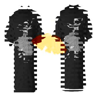 Skeleton Ballerina Dance Tutu Spooky Ballet Dancer Halloween T-Shirt - Seseable
