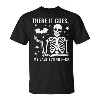 Skeleton There It Goes My Last Flying F-Ck T-Shirt