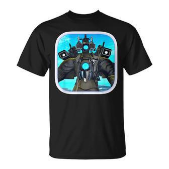 Skibidi Toilet Cameraman Speakerman Tv Man T-Shirt - Monsterry AU