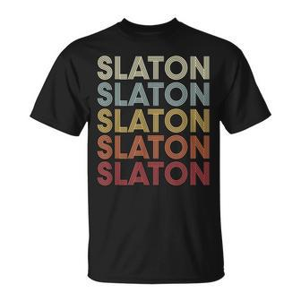 Slaton Texas Slaton Tx Retro Vintage Text T-Shirt | Mazezy