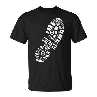 Sneaker Pup Play Lgbt Pride Unisex T-Shirt | Mazezy