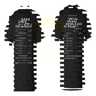 Snell Name Gift Snell Facts V2 Unisex T-Shirt - Seseable