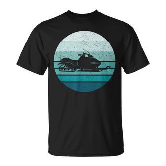 Snowmobile Vintage Style Snowmobiling T-Shirt | Mazezy