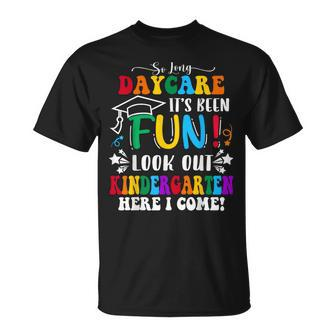So Long Daycare Groovy Look Out Kindergarten Here I Come Unisex T-Shirt | Mazezy