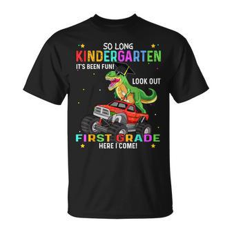 So Long Kindergarten Graduation Class 2023 Graduate Dinosaur Unisex T-Shirt | Mazezy