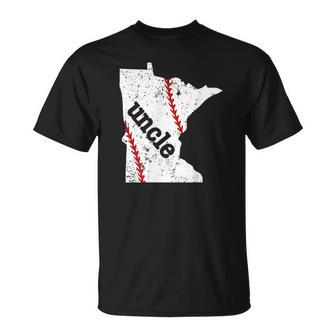 Softball Uncle Minnesota Baseball Uncle Unisex T-Shirt | Mazezy