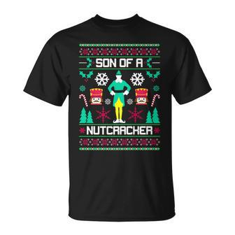 Son Of A Nutcracker Ugly Christmas Sweater Novelty T-Shirt - Monsterry