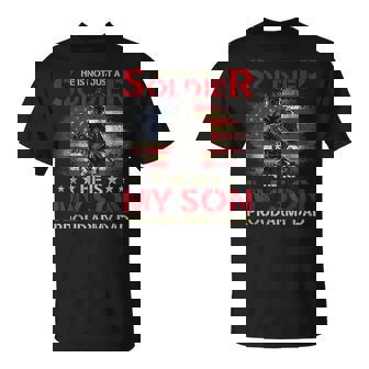 My Son Is A Soldier Proud Army Dad Military T-shirt - Thegiftio