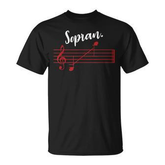 Soprano Singer Soprano Choir Singer Musical Singer T-Shirt | Mazezy