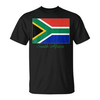 South Africa African Flag Souvenir T-Shirt | Mazezy