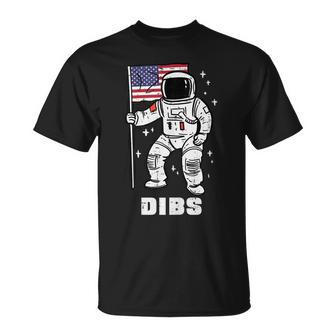 Space Astronaut Dibs Fourth July 4Th Patriot Men Women Kids Unisex T-Shirt | Mazezy