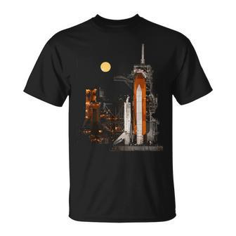 Space Shuttle Kennedy Space Center In Cape Canaveral T-Shirt | Mazezy
