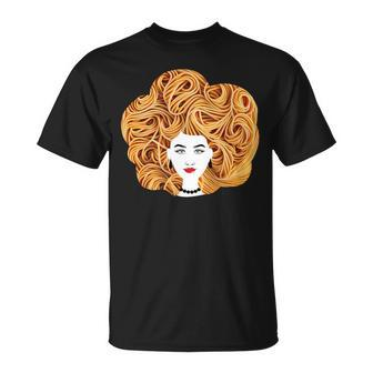 Spaghetti Pasta Natural Hair T-Shirt | Mazezy AU