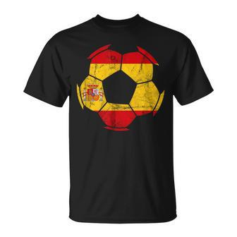 Spain Soccer Ball Spanish Pride Spanish Flag Espanol Spain Unisex T-Shirt | Mazezy