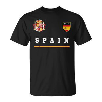 Spain SportSoccer Jersey Flag Football Madrid Unisex T-Shirt | Mazezy