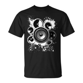 Speaker Building Electronics Sound Frequency Subwoofer Inch T-Shirt | Mazezy