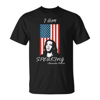 I Am Speaking Harris Pence Vp Debate 2020 Quote T-Shirt | Mazezy