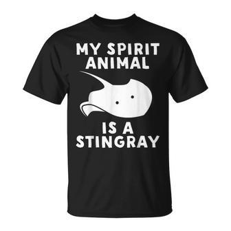My Spirit Animal Is A Stingray Stingray T-Shirt | Mazezy