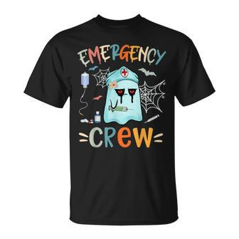 Spooky Boo Nurse Crew Ghost Halloween Nurse Costume T-Shirt - Monsterry AU