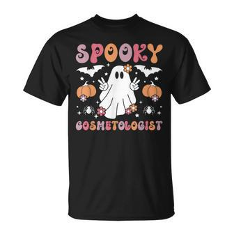 Spooky Cosmetologist Halloween Cosmetology T-Shirt