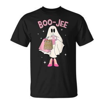 Spooky Season Cute Ghost Halloween Boujee Boo-Jee T-Shirt - Seseable