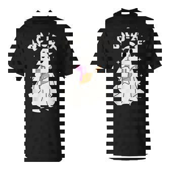 Spooky Season Cute Ghost Halloween Costume Boujee Boo-Jee T-Shirt | Mazezy