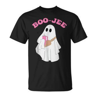 Spooky Season Cute Ghost Halloween Costume Boujee Boo-Jee T-Shirt - Thegiftio UK