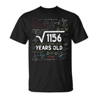 Square Root Of 1156 34Th Birthday Gifts Math 34 Year Old Math Funny Gifts Unisex T-Shirt | Mazezy