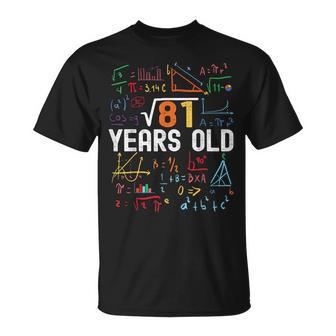 Square Root Of 81 9Th Birthday 9 Years Old Birthday  Unisex T-Shirt