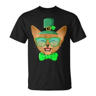 St Patricks Day Cat | Kitty Leprechaun Funny Gift Leprechaun Funny Gifts Unisex T-Shirt | Mazezy DE