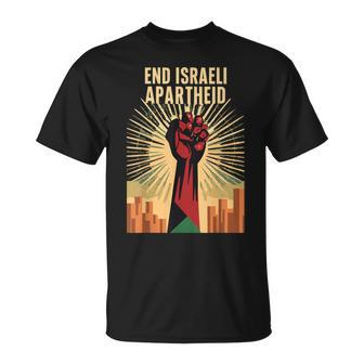 Stand For Justice End Israel Apartheid Palestine T-Shirt - Seseable