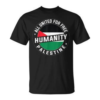 Stand With Palestine Free Palestine Peace Love Flag T-Shirt - Monsterry UK