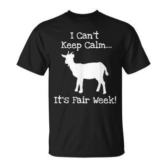 State And County Fair Show Goat Farm Animal Showing T-Shirt | Mazezy