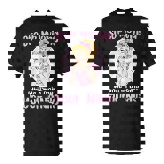 Stop Moving Funny Retro Woman Nail Tech Nail Salon Life Joke Unisex T-Shirt | Mazezy