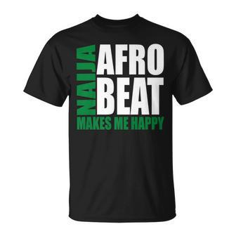 Storecastle Naija Afrobeat Makes Me Happy Nigerian Music T-Shirt | Mazezy CA