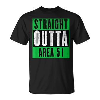 Straight Outta Area 51 | Funny Storm Area 51 Event Unisex T-Shirt | Mazezy