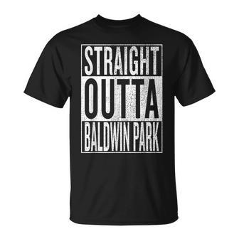 Straight Outta Baldwin Park Great Travel & Idea T-Shirt | Mazezy