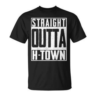 Straight Outta H-Town Houston Pride Patriot Unisex T-Shirt | Mazezy
