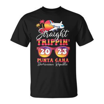 Straight Trippin 2023 Family Vacation Punta Cana Matching Unisex T-Shirt - Seseable