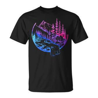 Subtle Bisexual Landscape Bisexuality Bi Ally Lgbt Pride Pride Month Funny Designs Funny Gifts Unisex T-Shirt | Mazezy