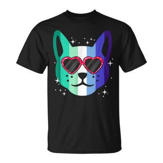 Subtle Mlm Gay Pride Funny Cat Kitten Mlm Gay Male Flag Unisex T-Shirt | Mazezy